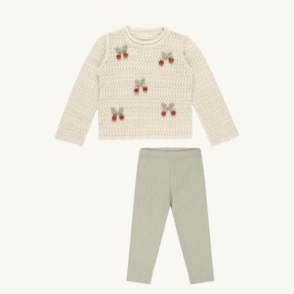 Rylee + Cru Other - NWT - Rylee + Cru Cherry Crochet Set​​